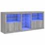 Aparador con luces LED gris Sonoma 181,5x37x67 cm de , Aparadores - Ref: Foro24-3209042, Precio: 224,83 €, Descuento: %