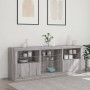 Sideboard mit LED-Leuchten in Sonoma-Grau 181,5x37x67 cm von , Sideboards - Ref: Foro24-3209042, Preis: 224,83 €, Rabatt: %