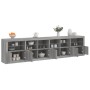 Sideboard with Sonoma grey LED lights 283x37x67 cm by , Sideboards - Ref: Foro24-3209021, Price: 306,99 €, Discount: %