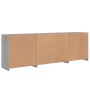 Sideboard with Sonoma gray LED lights 202x37x67 cm by , Sideboards - Ref: Foro24-3209049, Price: 235,47 €, Discount: %