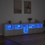 Sideboard with white LED lights 283x37x67 cm by , Sideboards - Ref: Foro24-3209023, Price: 332,46 €, Discount: %