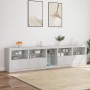 Sideboard mit weißen LED-Leuchten 283x37x67 cm von , Sideboards - Ref: Foro24-3209023, Preis: 341,49 €, Rabatt: %