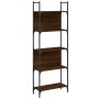 5-shelf oak brown wood bookcase 60.5x24x166.5 cm by , Bookcases and shelves - Ref: Foro24-838867, Price: 50,99 €, Discount: %