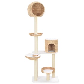 Rascador para gatos de hierba marina con poste de sisal de vidaXL, Mobiliario para gatos - Ref: Foro24-170734, Precio: 226,54...