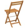 Folding terrace chairs 4 units solid acacia wood by , Garden chairs - Ref: Foro24-3216305, Price: 145,65 €, Discount: %