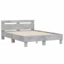 Betongraues Holzwerkstoffbett mit Kopfteil 120x190 cm von , Betten und Lattenroste - Ref: Foro24-3207451, Preis: 136,99 €, Ra...