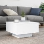 Engineered wood white coffee table 55x55x31 cm by , Coffee table - Ref: Foro24-836567, Price: 43,61 €, Discount: %