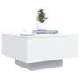 Engineered wood white coffee table 55x55x31 cm by , Coffee table - Ref: Foro24-836567, Price: 43,61 €, Discount: %