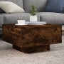 Engineered wood smoked oak coffee table 55x55x31 cm by , Coffee table - Ref: Foro24-836571, Price: 42,36 €, Discount: %