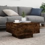 Engineered wood smoked oak coffee table 55x55x31 cm by , Coffee table - Ref: Foro24-836571, Price: 42,36 €, Discount: %