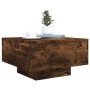 Engineered wood smoked oak coffee table 55x55x31 cm by , Coffee table - Ref: Foro24-836571, Price: 42,36 €, Discount: %