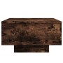 Mesa de centro madera de ingeniería roble ahumado 55x55x31 cm de , Mesas de centro - Ref: Foro24-836571, Precio: 42,36 €, Des...