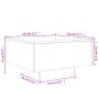 Mesa de centro madera de ingeniería roble ahumado 55x55x31 cm de , Mesas de centro - Ref: Foro24-836571, Precio: 42,36 €, Des...