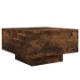 Smoked oak coffee table with LED lights 55x55x31 cm by , Coffee table - Ref: Foro24-836578, Price: 57,55 €, Discount: %