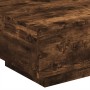 Smoked oak coffee table with LED lights 55x55x31 cm by , Coffee table - Ref: Foro24-836578, Price: 57,55 €, Discount: %