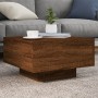 Mesa de centro madera de ingeniería roble marrón 55x55x31 cm de , Mesas de centro - Ref: Foro24-836573, Precio: 44,14 €, Desc...