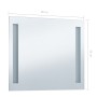 Espejo de pared de baño con LED 60x50 cm de vidaXL, Espejos - Ref: Foro24-144705, Precio: 81,98 €, Descuento: %