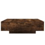 Engineered wood smoked oak coffee table 100x100x31 cm by , Coffee table - Ref: Foro24-836599, Price: 94,21 €, Discount: %