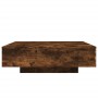 Engineered wood smoked oak coffee table 100x100x31 cm by , Coffee table - Ref: Foro24-836599, Price: 94,21 €, Discount: %