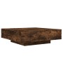 Engineered wood smoked oak coffee table 100x100x31 cm by , Coffee table - Ref: Foro24-836599, Price: 94,21 €, Discount: %