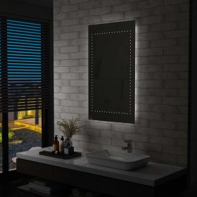 Espejo de pared de baño con LED 60x100 cm de vidaXL, Espejos - Ref: Foro24-144713, Precio: 79,99 €, Descuento: %