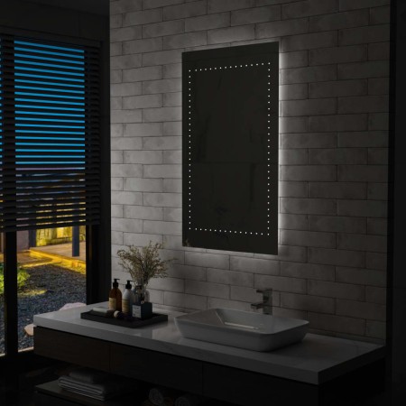 Espejo de pared de baño con LED 60x100 cm de vidaXL, Espejos - Ref: Foro24-144713, Precio: 80,78 €, Descuento: %