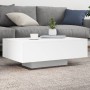 Couchtisch mit weißen LED-Leuchten 85x55x31 cm von , Couchtisch - Ref: Foro24-836609, Preis: 72,76 €, Rabatt: %