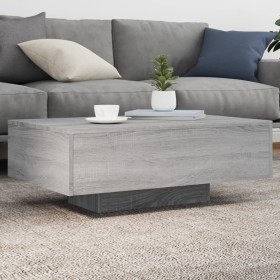 Gray Sonoma LED coffee table 85x55x31 cm by , Coffee table - Ref: Foro24-836614, Price: 76,33 €, Discount: %