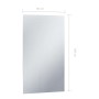 Espejo de pared de baño con LED 60x100 cm de vidaXL, Espejos - Ref: Foro24-144713, Precio: 80,78 €, Descuento: %