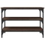 Engineered wood oak brown shoe bench 70x38.5x49 cm by , Benches for halls and storage - Ref: Foro24-839042, Price: 47,53 €, D...