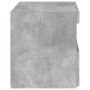 Mesitas de noche con luces LED 2 uds gris hormigón 50x40x45 cm de , Mesitas de noche - Ref: Foro24-836770, Precio: 88,26 €, D...