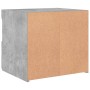 Mesitas de noche con luces LED 2 uds gris hormigón 50x40x45 cm de , Mesitas de noche - Ref: Foro24-836770, Precio: 88,26 €, D...