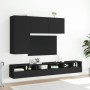 Wall-mounted TV furniture, set of 2, engineered wood, black, 60x30x30cm by , TV Furniture - Ref: Foro24-836857, Price: 66,25 ...