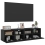 Wall-mounted TV furniture, set of 2, engineered wood, black, 60x30x30cm by , TV Furniture - Ref: Foro24-836857, Price: 66,25 ...