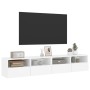 Muebles de pared TV 2 uds madera ingeniería blanco 80x30x30 cm de , Muebles TV - Ref: Foro24-836869, Precio: 75,17 €, Descuen...