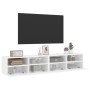 Wall-mounted TV furniture set, engineered wood, white, 80x30x30 cm by , TV Furniture - Ref: Foro24-836869, Price: 75,17 €, Di...