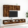 Mueble de pared TV madera ingeniería roble ahumado 60x30x30 cm de , Muebles TV - Ref: Foro24-836862, Precio: 41,99 €, Descuen...