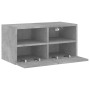 Mueble de pared TV madera ingeniería gris hormigón 60x30x30 cm de , Muebles TV - Ref: Foro24-836860, Precio: 41,30 €, Descuen...