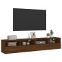 Wall-mounted TV furniture 2 units oak wood brown 80x30x30 cm by , TV Furniture - Ref: Foro24-836881, Price: 83,15 €, Discount: %