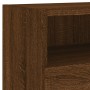 Wall-mounted TV furniture 2 units oak wood brown 80x30x30 cm by , TV Furniture - Ref: Foro24-836881, Price: 83,15 €, Discount: %