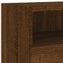 Wall-mounted TV units 2 pieces oak wood brown 100x30x30 cm by , TV Furniture - Ref: Foro24-836895, Price: 108,34 €, Discount: %