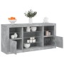 Sideboard with LED lights in concrete gray 142.5x37x67 cm by , Sideboards - Ref: Foro24-3209089, Price: 155,74 €, Discount: %