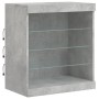 Sideboard with LED lights in concrete gray 142.5x37x67 cm by , Sideboards - Ref: Foro24-3209089, Price: 155,74 €, Discount: %