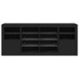 Aparador con luces LED negro 163x37x67 cm de , Aparadores - Ref: Foro24-3209094, Precio: 194,89 €, Descuento: %