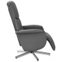 Reclining armchair with dark gray fabric footrest by , Armchairs - Ref: Foro24-356658, Price: 204,88 €, Discount: %