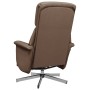 Reclining massage armchair with brown fabric footrest by , Armchairs - Ref: Foro24-356672, Price: 181,99 €, Discount: %