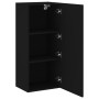 Engineered wood black wall TV stand 40.5x30x90 cm by , TV Furniture - Ref: Foro24-836925, Price: 52,18 €, Discount: %