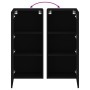 Engineered wood black wall TV stand 40.5x30x90 cm by , TV Furniture - Ref: Foro24-836925, Price: 52,18 €, Discount: %