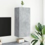 Wall-mounted TV stand made of gray concrete engineered wood, 40.5x30x90cm. by , TV Furniture - Ref: Foro24-836927, Price: 55,...