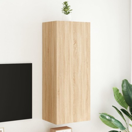 Wandmontierte TV-Möbel aus Holzwerkstoff Sonoma Eiche 40,5x30x102cm von , TV-Möbel - Ref: Foro24-836933, Preis: 59,88 €, Raba...